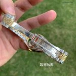Premium Replica Uhr Rolex Datejust 31 178383-0005VI gruenes Zifferblatt mit Diamantbesatz 31mm