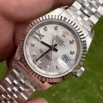 Premium Replica Uhr Rolex Datejust m279174-0021 mit Sternen-Diamantzifferblatt aus Oystersteel 28 mm
