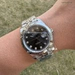 Premium Replica Uhr Rolex Datejust 126334 mit grauem Zifferblatt und Diamantindizes 41 mm