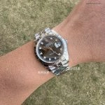 Premium Replica Uhr Rolex Datejust 126334 mit grauem Zifferblatt und Diamantindizes 41 mm