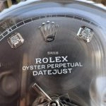 Premium Replica Uhr Rolex Datejust 126334 mit grauem Zifferblatt und Diamantindizes 41 mm