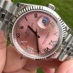 Premium Replica Uhr Rolex Datejust m126234-0031 rosa Zifferblatt Edelstahl 36mm