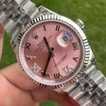 Premium Replica Uhr Rolex Datejust m126234-0031 rosa Zifferblatt Edelstahl 36mm