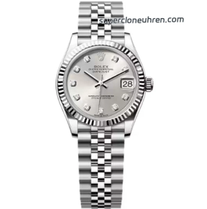 Premium Replica Uhr Rolex Datejust 31 m278274-0030 Edelstahl mit Diamantindizes 31mm