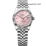 Super Clone Rolex Datejust m278274-0032 mit rosa Zifferblatt und Jubilé-Band 31 mm