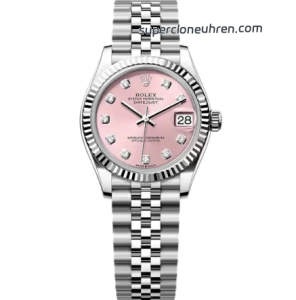 Super Clone Rolex Datejust m278274-0032 mit rosa Zifferblatt und Jubilé-Band 31 mm