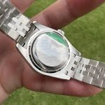 Premium Replica Uhr Rolex Datejust m279174-0009 Perlmuttzifferblatt mit Diamantbesatz 28mm