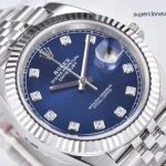 1:1 Super Clone Uhr Rolex Datejust M126334-0016 in 904L Edelstahl mit blauem Zifferblatt 41 mm