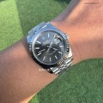 1:1 Super Clone Uhr Rolex Datejust 126334 Grau Stabindizes Jubilé-Band 41mm