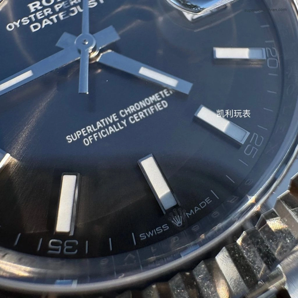 1:1 Super Clone Uhr Rolex Datejust 126334 Grau Stabindizes Jubilé-Band 41mm