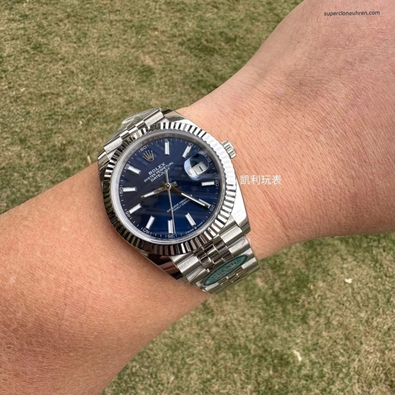 1:1 Super Clone Uhr Rolex Datejust 126334 Grau Stabindizes Jubilé-Band 41mm