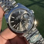 1:1 Super Clone Uhr Rolex Datejust 126334 Grau Stabindizes Jubilé-Band 41mm