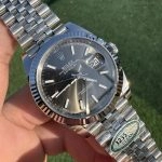 1:1 Super Clone Uhr Rolex Datejust 126334 Grau Stabindizes Jubilé-Band 41mm