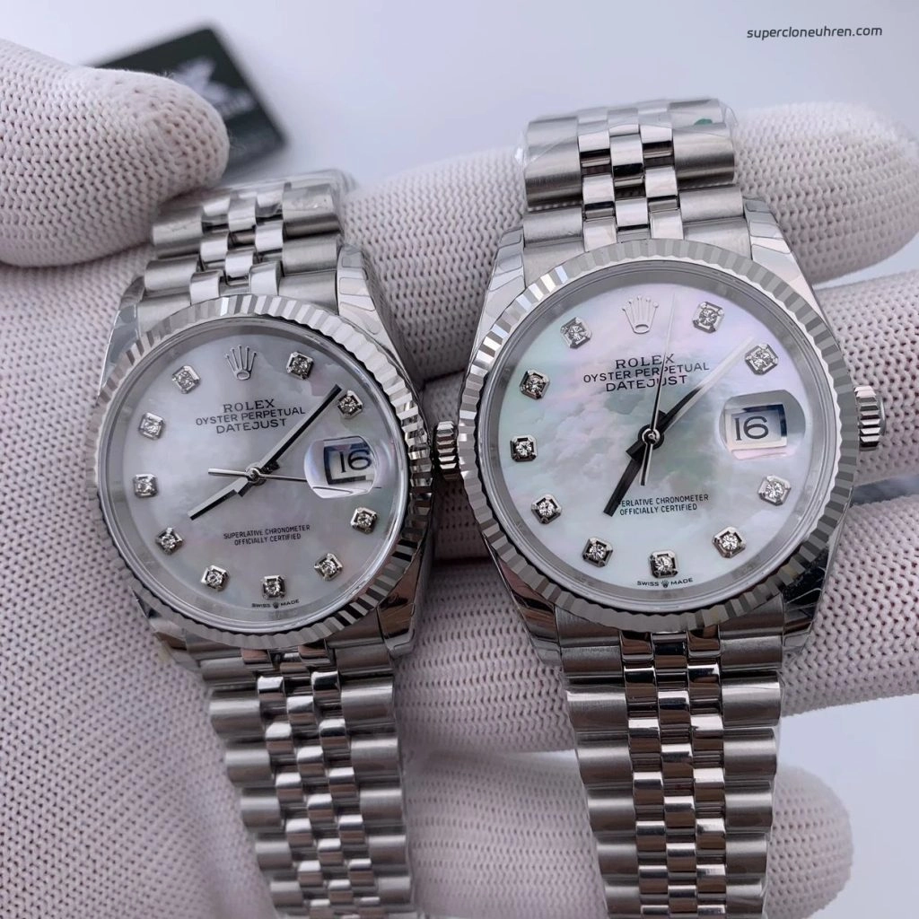 Premium Replica Uhr Rolex Datejust m126234-0019 Perlmutt-Zifferblatt 36mm