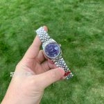 Premium Replica Uhr Rolex Datejust m126234-0021 lila Zifferblatt mit Diamantbesatz 36mm