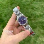 Premium Replica Uhr Rolex Datejust m126234-0021 lila Zifferblatt mit Diamantbesatz 36mm