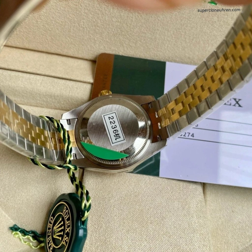 Premium Replica Uhr Rolex Datejust m278273-0018 graues Zifferblatt Bicolor 31mm