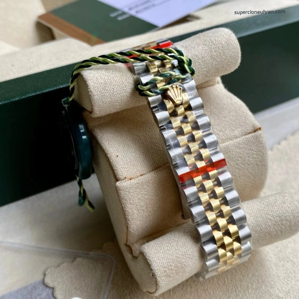 Premium Replica Uhr Rolex Datejust m278273-0018 graues Zifferblatt Bicolor 31mm
