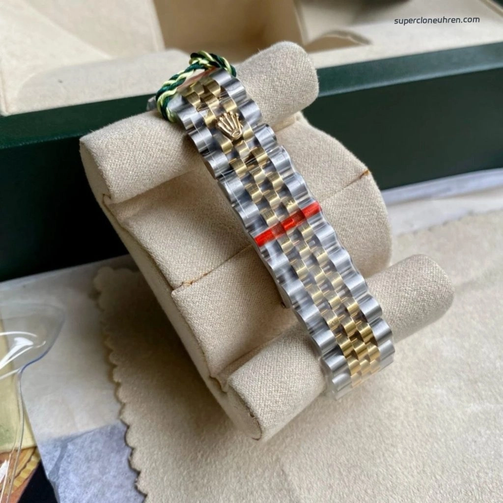 Premium Replica Uhr Rolex Datejust m278383rbr-0018 grau mit Diamantlünette und römischen Ziffern 31mm