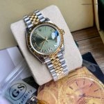 Premium Replica Uhr Rolex Datejust m278273-0016 grün Zifferblatt Bicolor 31mm