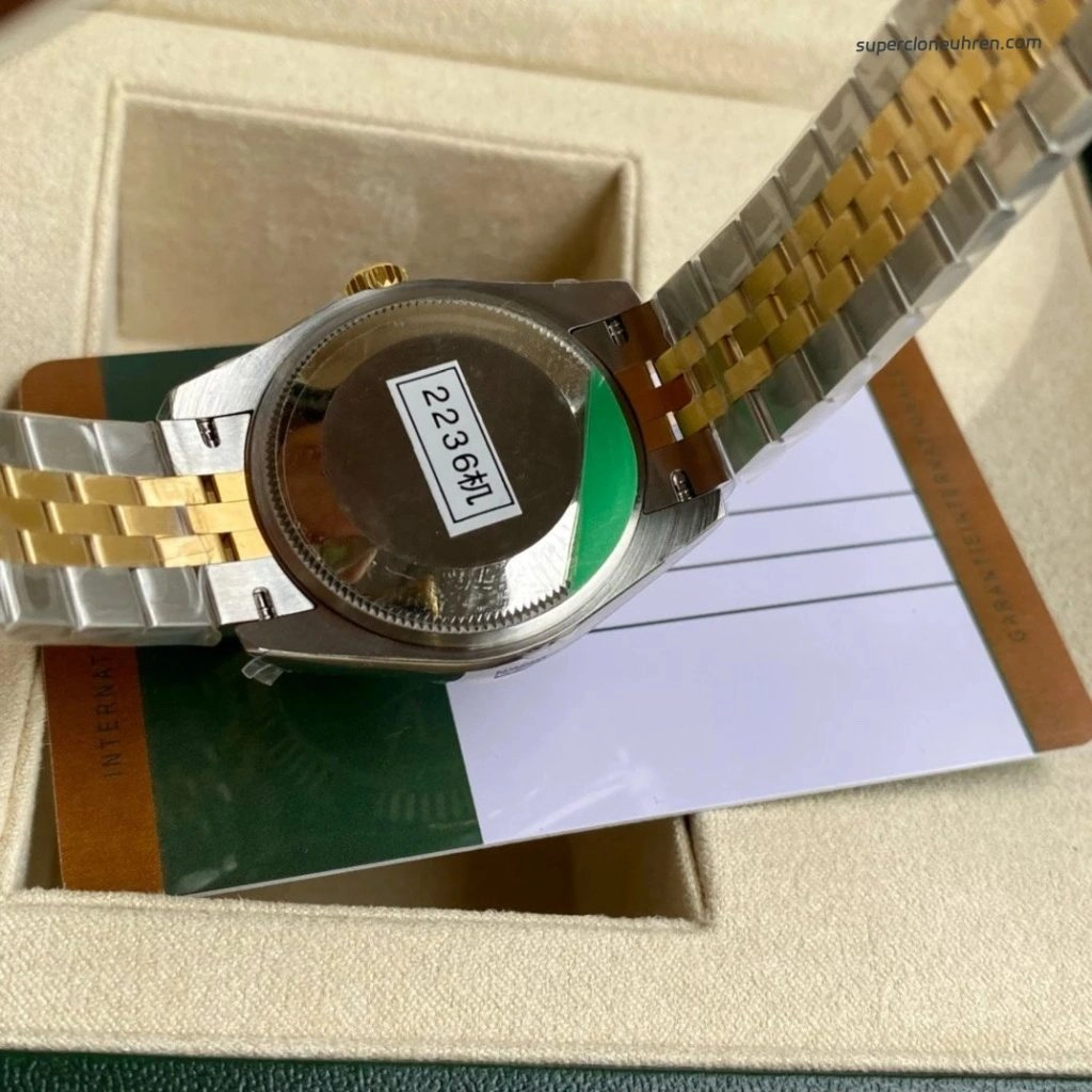 Premium Replica Uhr Rolex Datejust m278273-0016 grün Zifferblatt Bicolor 31mm