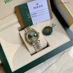 Premium Replica Uhr Rolex Datejust m278273-0016 grün Zifferblatt Bicolor 31mm