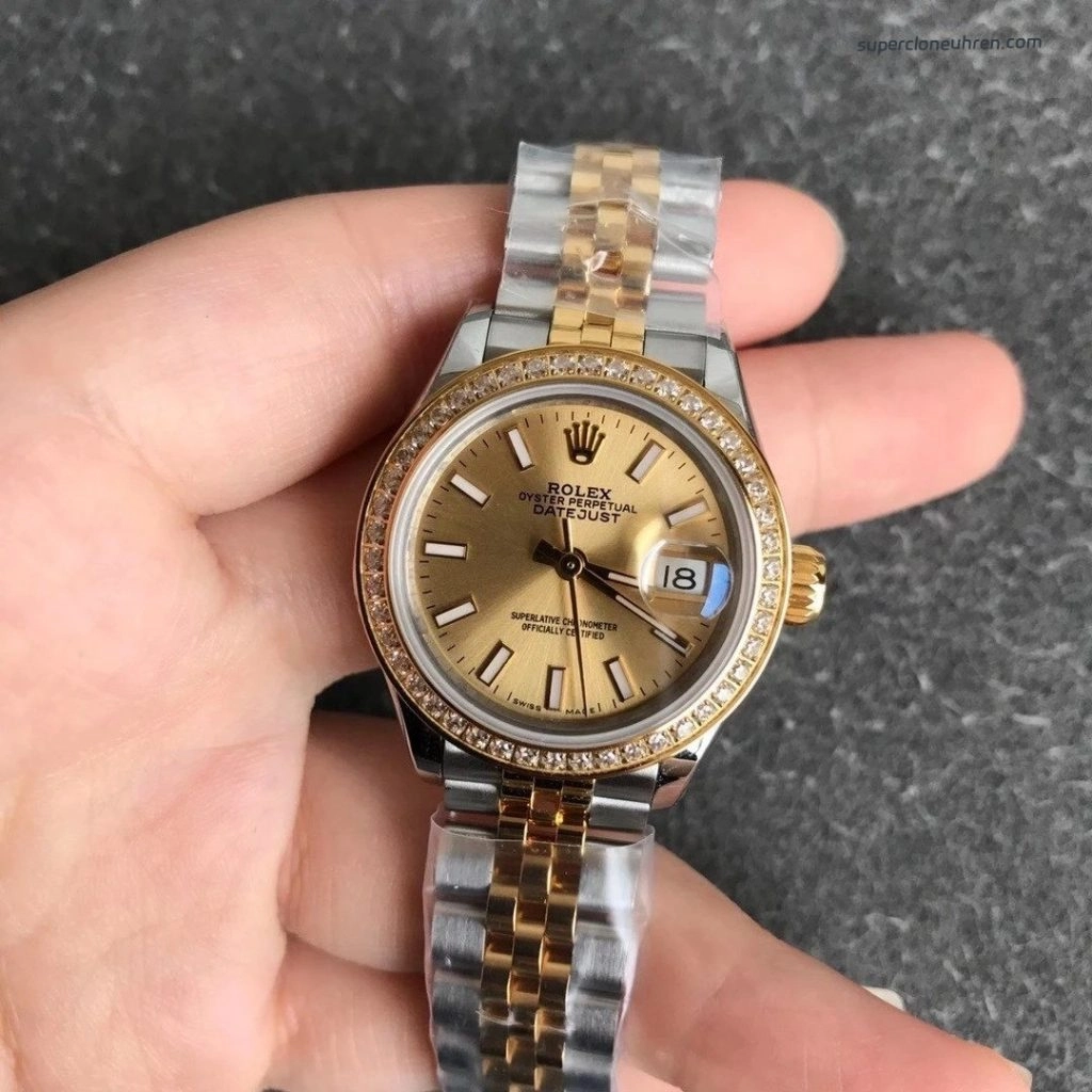 Premium Replica Uhr Rolex Datejust m279173-0001 in Bicolor mit Jubilee-Band 28mm