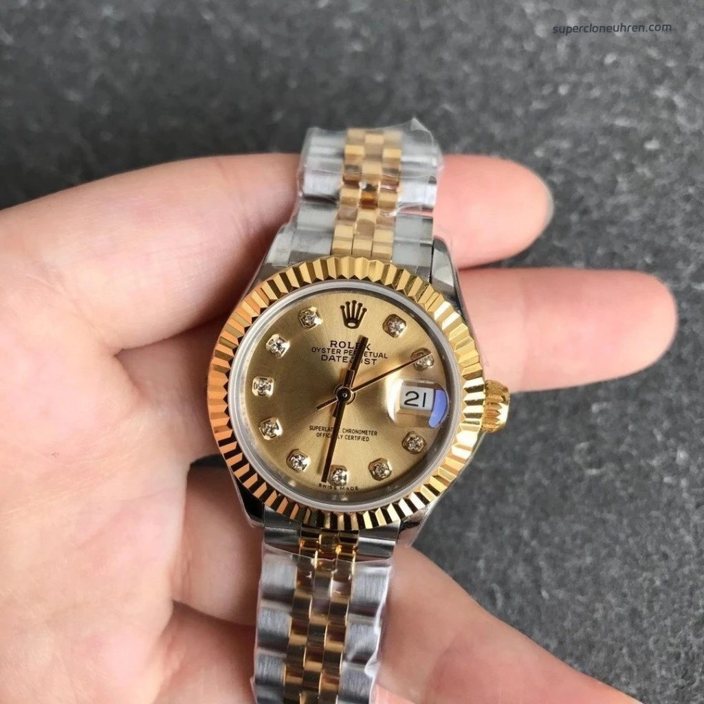 Premium Replica Uhr Rolex Datejust m279173-0001 in Bicolor mit Jubilee-Band 28mm
