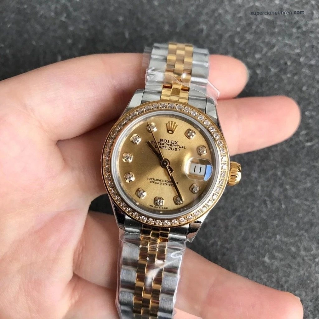 Premium Replica Uhr Rolex Datejust m279173-0001 in Bicolor mit Jubilee-Band 28mm