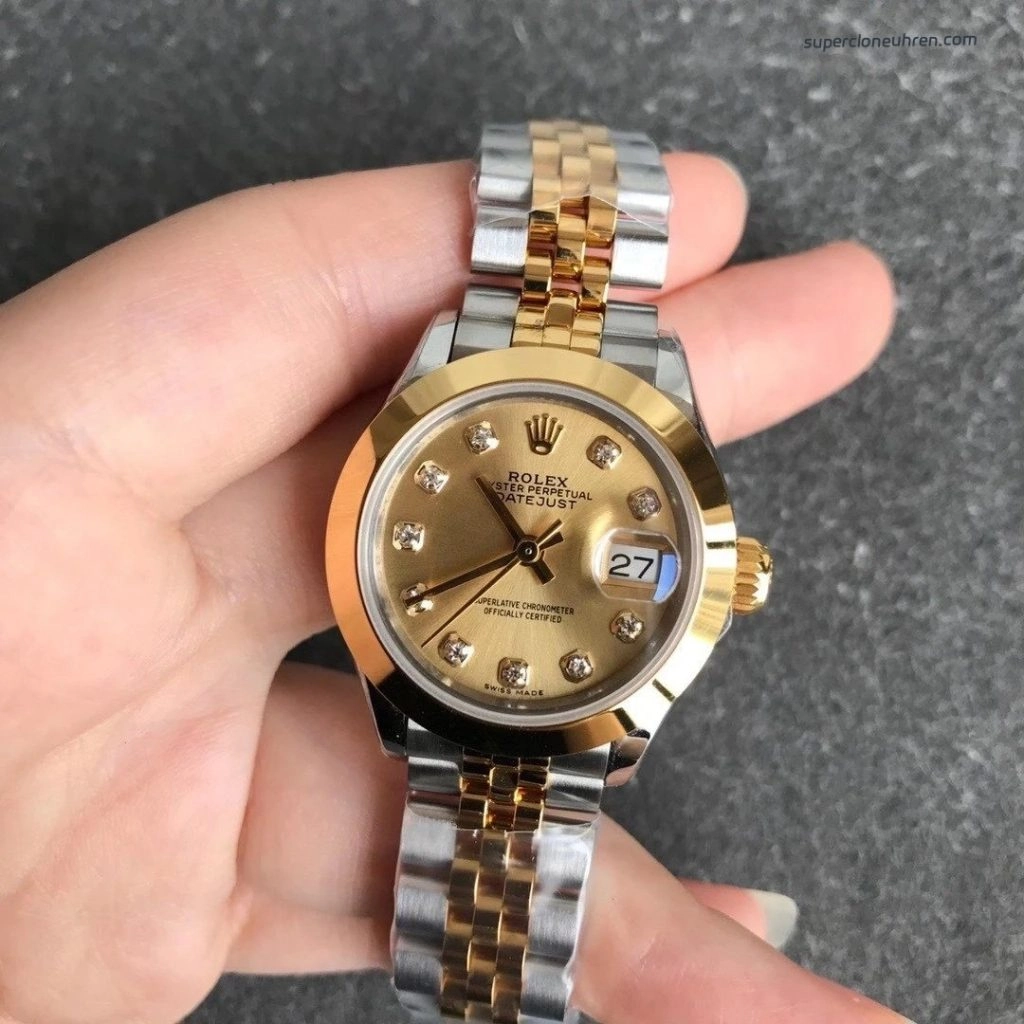 Premium Replica Uhr Rolex Datejust m279173-0001 in Bicolor mit Jubilee-Band 28mm