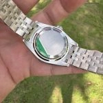 Premium Replica Uhr Rolex Lady-Datejust m279174-0015 graues Zifferblatt mit Diamanten 28 mm