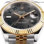 1:1 Super Clone Uhr Rolex Datejust 126333-0020 mit grünem Zifferblatt und 18K Goldauflage 41mm