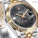 1:1 Super Clone Uhr Rolex Datejust 126333-0020 mit grünem Zifferblatt und 18K Goldauflage 41mm