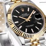 1:1 Super Clone Uhr Rolex Datejust 41 126333-0014 Zweifarbig 18K Gold Jubilé-Band 41mm