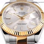 Premium Replica Uhr Rolex Datejust 126333-0001 silbernes Zifferblatt mit Jubilee-Band 41 mm