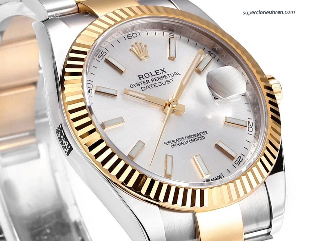 Premium Replica Uhr Rolex Datejust 126333-0001 silbernes Zifferblatt mit Jubilee-Band 41 mm