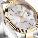 Premium Replica Uhr Rolex Datejust 126333-0001 silbernes Zifferblatt mit Jubilee-Band 41 mm