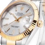 Premium Replica Uhr Rolex Datejust 126333-0001 silbernes Zifferblatt mit Jubilee-Band 41 mm