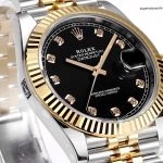 Super Clone Rolex Datejust m126333-0006 mit Diamantindizes und Jubilee-Band 41 mm