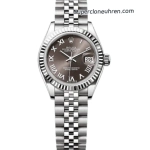 Super Clone Rolex Datejust M279174-0013 graues Zifferblatt mit römischen Ziffern Stahlband 28mm