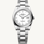 Super Clone Rolex Datejust 126200 Edelstahl mit silbernem Zifferblatt 36mm