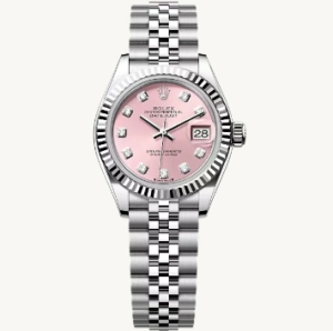 Premium Replica Uhr Rolex Lady-Datejust m279174-0003 Eisbeerenrosa Zifferblatt 28mm