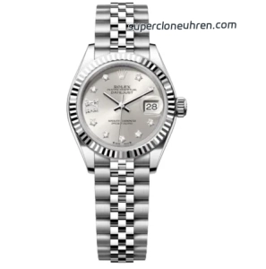 Premium Replica Uhr Rolex Datejust m279174-0021 mit Sternen-Diamantzifferblatt aus Oystersteel 28 mm