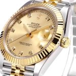Super Clone Rolex Datejust 126333-0012 mit Diamantindizes und Jubilee-Band 41 mm