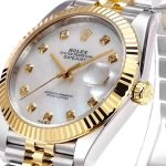Premium Replica Uhr Rolex Datejust m126333-0018 Perlmutt-Zifferblatt mit 18K Gold Jubilee-Band 41mm