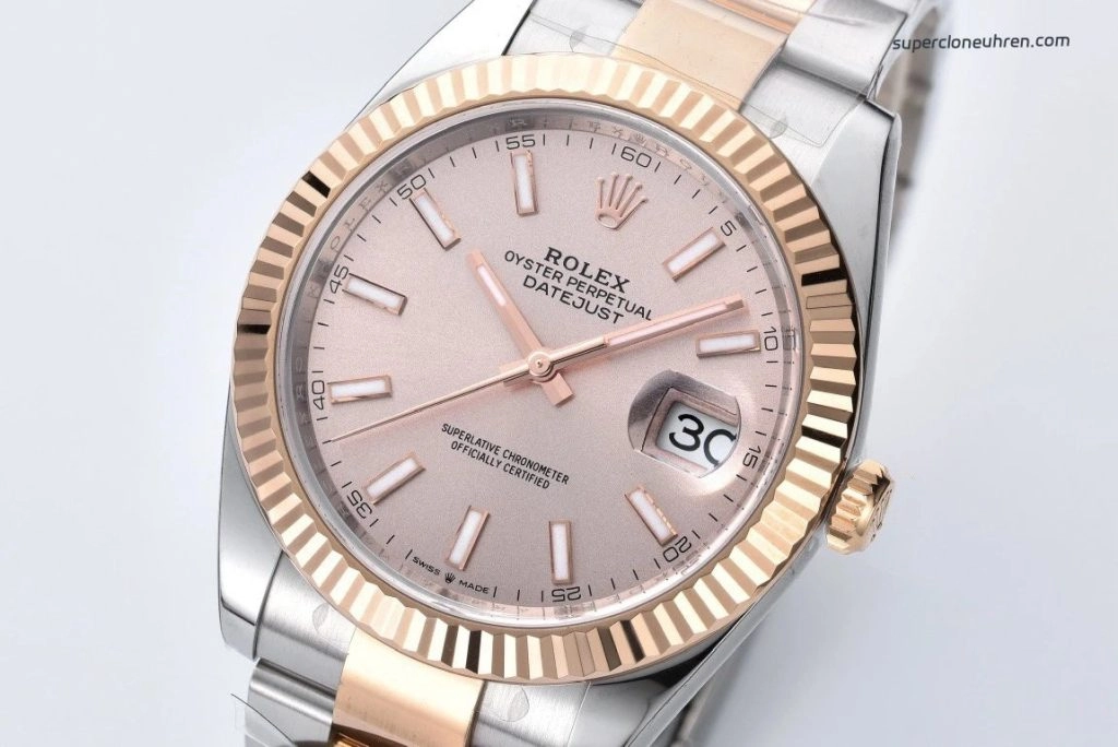 1:1 Super Clone Uhr Rolex Datejust m126331-0009 Edelstahl und Everose-Gold 41 mm