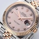1:1 Super Clone Uhr Rolex Datejust 126331-0008 in Roségold/Edelstahl 41mm