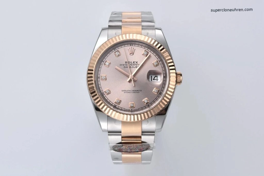 1:1 Super Clone Uhr Rolex Datejust 126331-0008 in Roségold/Edelstahl 41mm