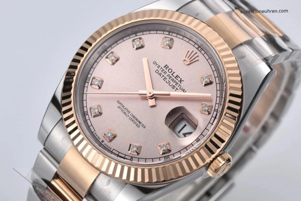 1:1 Super Clone Uhr Rolex Datejust 126331-0008 in Roségold/Edelstahl 41mm
