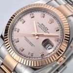 1:1 Super Clone Uhr Rolex Datejust 126331-0008 in Roségold/Edelstahl 41mm